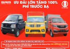 ƯU ĐÃI LỚN TẶNG 100% PHÍ TRƯỚC BẠ KHI MUA XE SRM