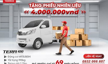 MUA TERA100, NHẬN PHIẾU NHIÊN LIỆU TRỊ GIÁ 4 TRIỆU ĐỒNG