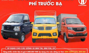 ƯU ĐÃI LỚN TẶNG 100% PHÍ TRƯỚC BẠ KHI MUA XE SRM