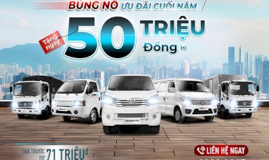 DAEHAN MOTORS BÙNG NỔ ƯU ĐÃI CUỐI NĂM CHO KHÁCH HÀNG MUA XE TERACO