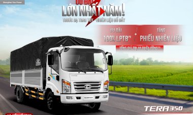 TERA 350 Máy Dầu Thùng Dài 4,9m – Giải Pháp Kinh Tế Hoàn Hảo