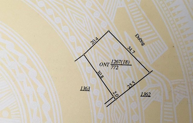 Ý nghĩa ký hiệu trên bản đồ địa chính của sổ đỏ?