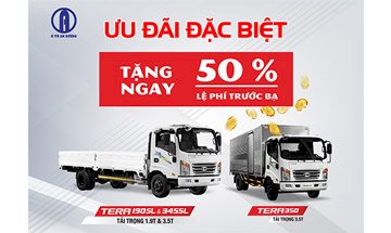 RƯỚC XE TẢI NGẦU NGẠI GÌ THÁNG NGÂU VỚI HỖ TRỢ 50% LỆ PHÍ TRƯỚC BẠ