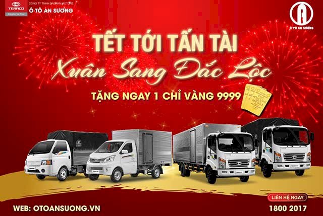 TẶNG NGAY 1 CHỈ VÀNG 9999 KHI MUA XE TẢI TERACO