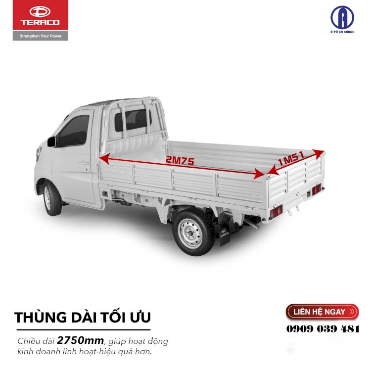 NHỮNG ƯU ĐIỂM NỔI BẬT XE TẢI TERA 100