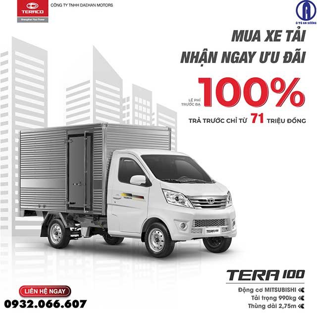 ƯU ĐIỂM CỦA XE TẢI NHẸ THÙNG KÍN TERACO