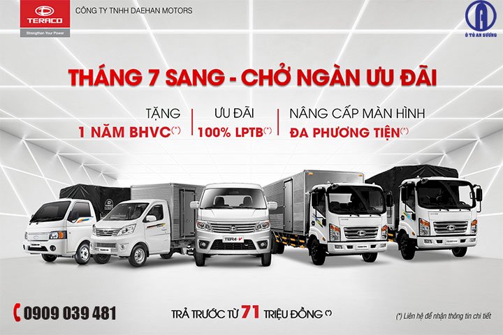 DAEHAN MOTORS TRIỂN KHAI CHƯƠNG TRÌNH KHUYẾN MÃI LỚN TRONG THÁNG 7.2023