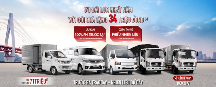 CHƯƠNG TRÌNH ƯU ĐÃI LỚN NHẤT NĂM CHO CÁC DÒNG XE TERACO TỪ DAEHAN MOTORS