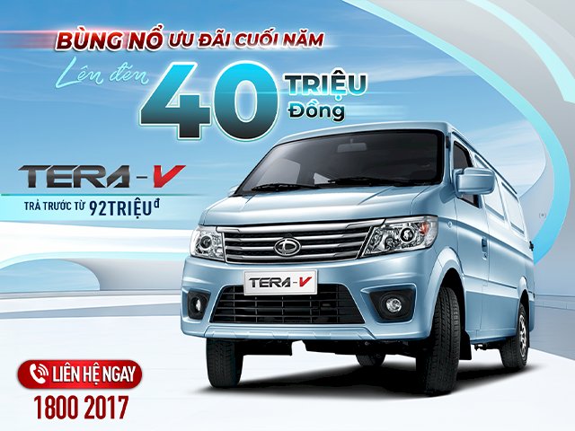 ĐẾM NGƯỢC 10 NGÀY CUỐI CÙNG NHẬN NGAY GÓI ƯU ĐÃI LÊN ĐẾN 40 TRIỆU KHI MUA XE TERACO